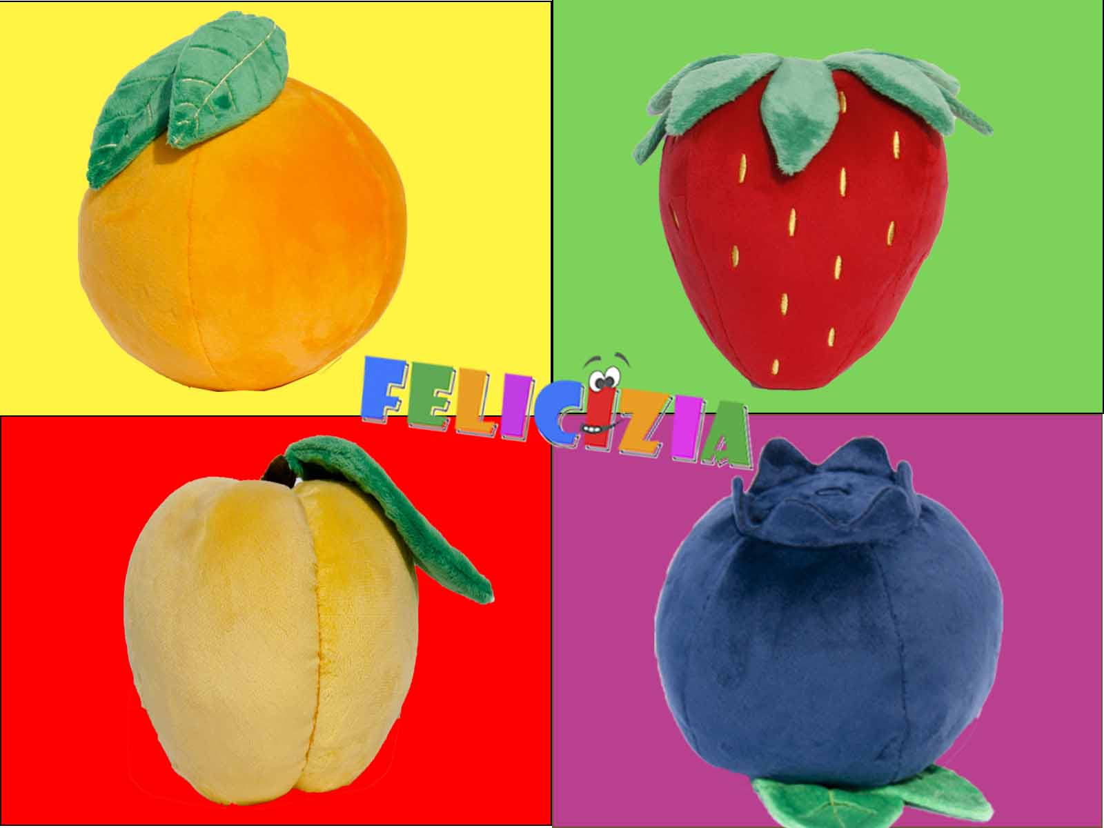 Peluche mascotte frutta
